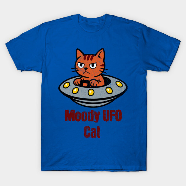 Moody UFO Cat T-Shirt by DonWillisJrArt