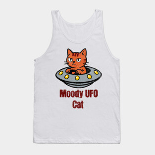 Moody UFO Cat Tank Top