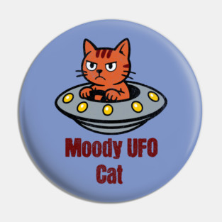 Moody UFO Cat Pin