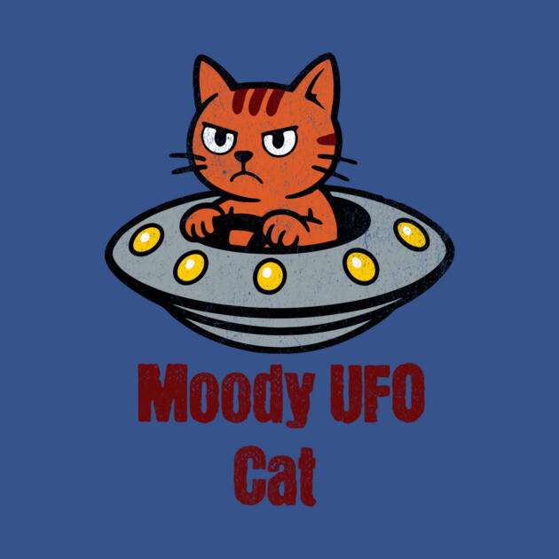 Moody UFO Cat by DonWillisJrArt
