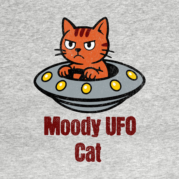 Moody UFO Cat by DonWillisJrArt