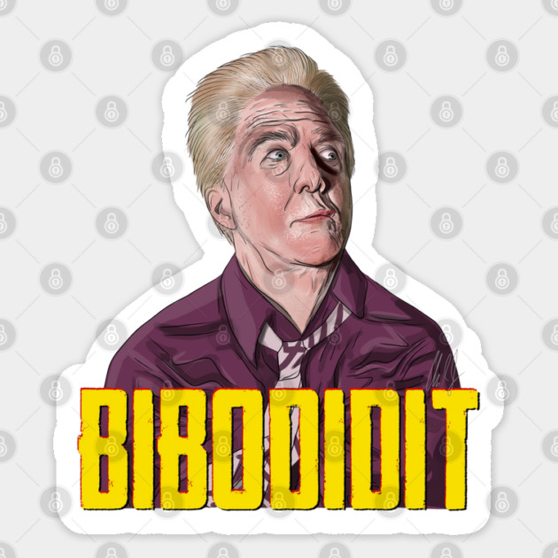 Dick Tracy: Mumbles says "BIBODIDIT" Sticker by 51Deesigns
