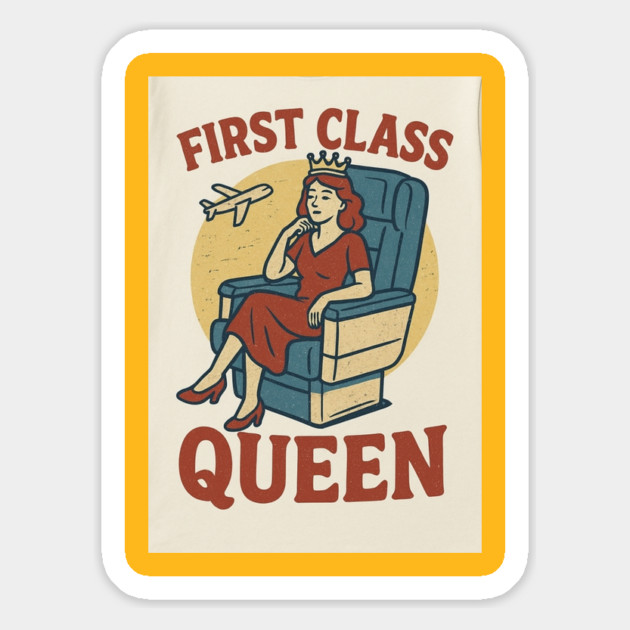 Retro FirstClassQueen Magnet by FirstClassQueen