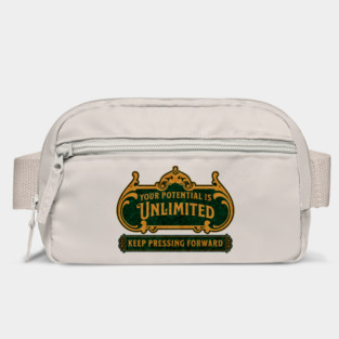 Unlimited Potential – Vintage Inspirational Typography Design Bag