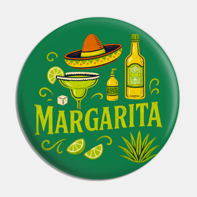 Margarita cocktail Pin by Dr. Cork