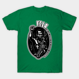 Fela Kuti – Rebel Pose with Saxophone T-Shirt
