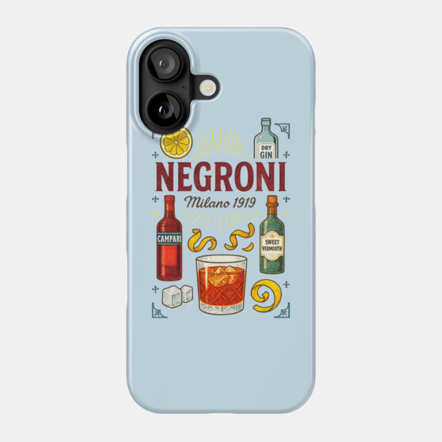 Negroni cocktail Phone Case by Dr. Cork