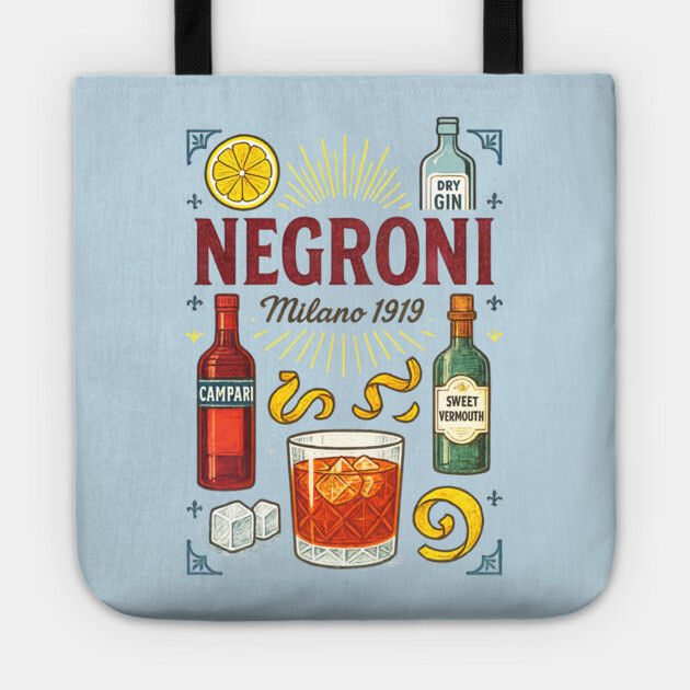 Negroni cocktail Tote by Dr. Cork