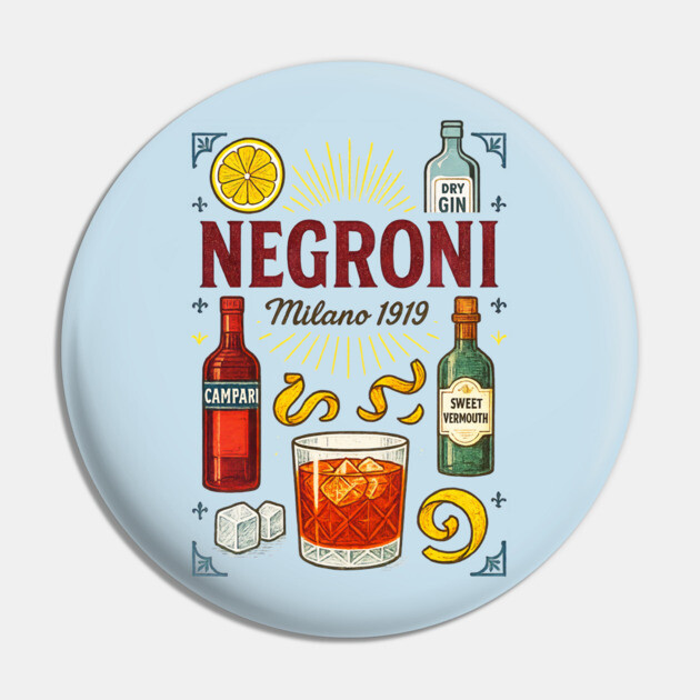Negroni cocktail Pin by Dr. Cork