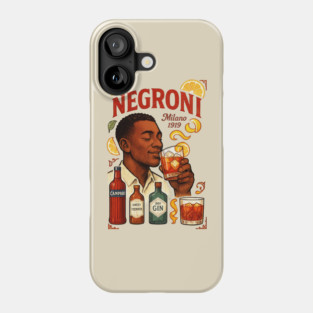 Negroni cocktail Phone Case