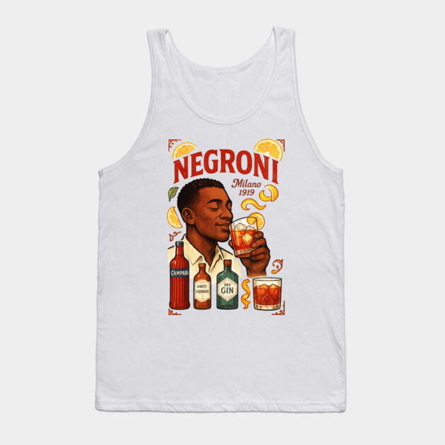 Negroni cocktail Tank Top by Dr. Cork
