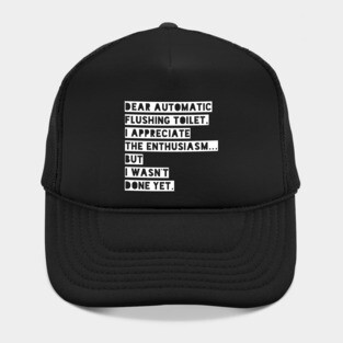 Dear automatic flushing toilet Hat