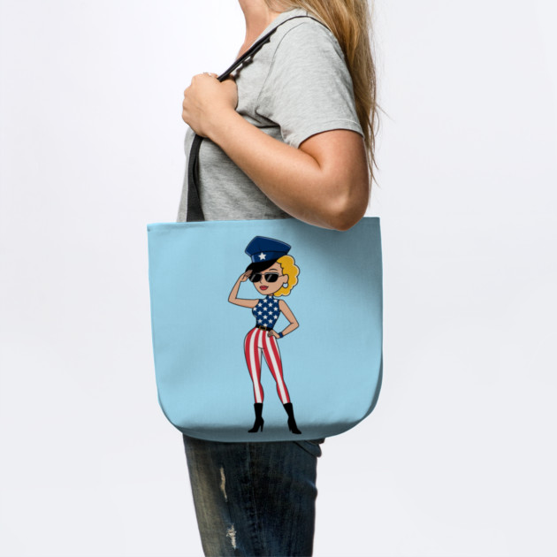 4th Of July Pin Up Girl by Creatifly Graphic Tees