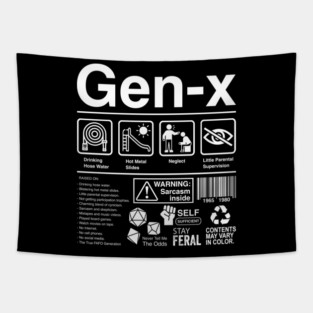 Gen X Label Tapestry