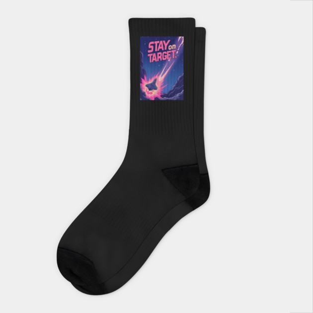 Stay on Target Socks by Ink Lines