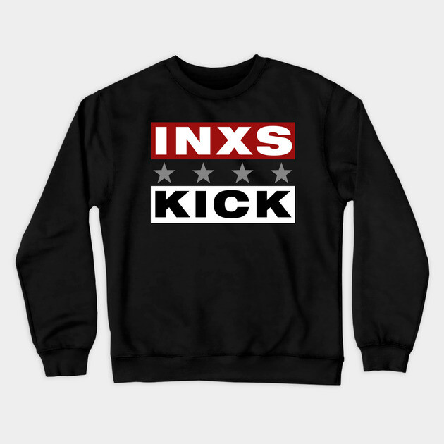 INXS Kick Fan Art Crewneck Sweatshirt by Timeless Chaos