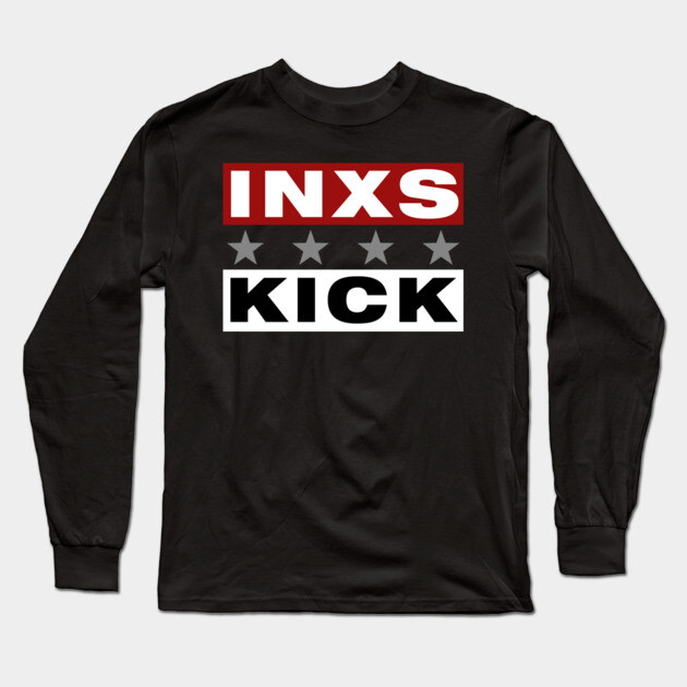 INXS Kick Fan Art Long Sleeve T-Shirt by Timeless Chaos