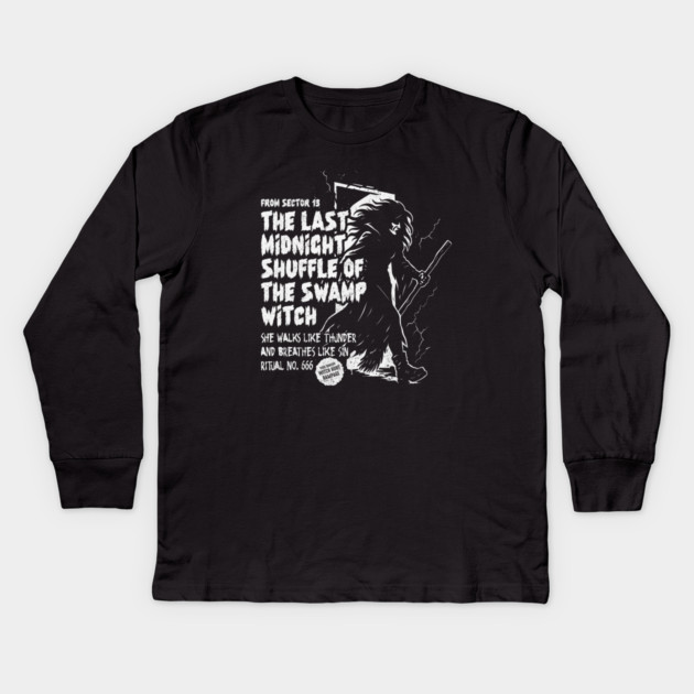 THE LAST MIDNIGHT SHUFFLE OF THE SWAMP WITCH Kids Long Sleeve T-Shirt by artslaves
