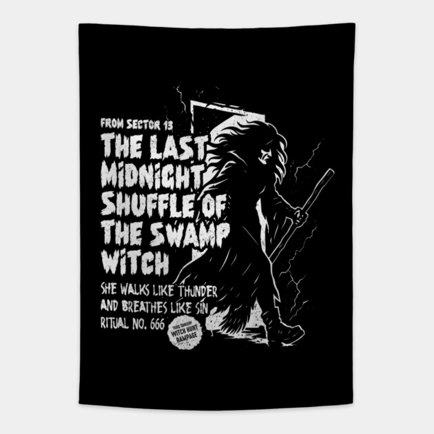 THE LAST MIDNIGHT SHUFFLE OF THE SWAMP WITCH Tapestry by artslaves