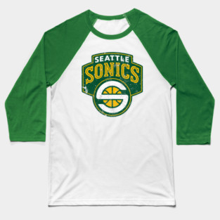 Seattle Supersonics Vintage Baseball T-Shirt