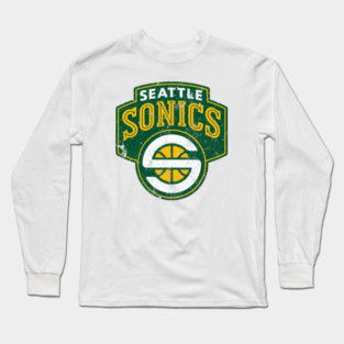 Seattle Supersonics Vintage Long Sleeve T-Shirt