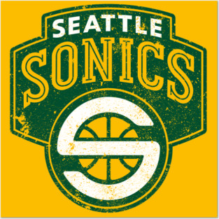 Seattle Supersonics Vintage Posters and Art