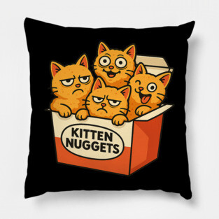 kitten-nuggets Pillow