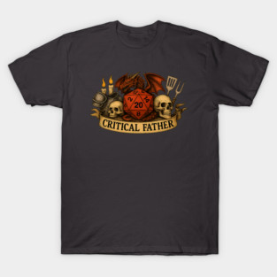 Critical Father D20 DnD T-Shirt