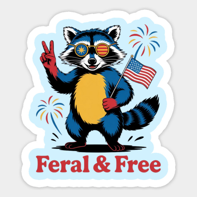 Feral But Free, Feral And Free, Feral & Free Magnet by Creatifly Graphic Tees
