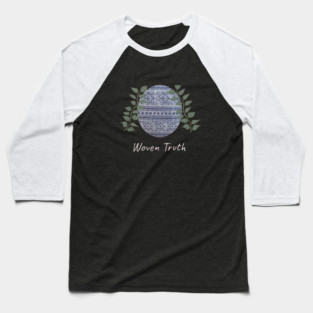 Woven Truth – Hmong Batik Nature Blend Baseball T-Shirt