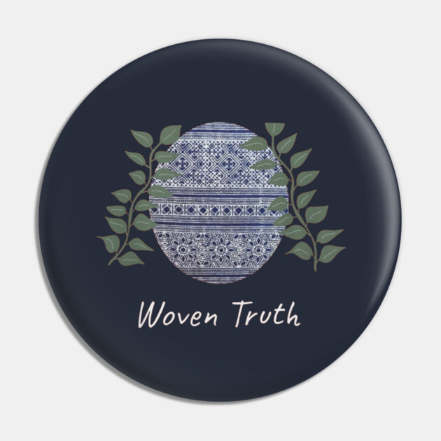 Woven Truth – Hmong Batik Nature Blend Pin by Pimcolle