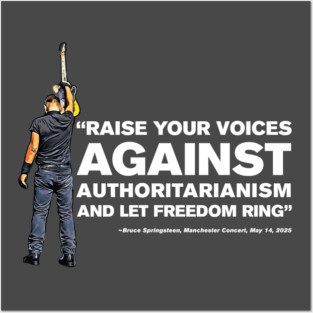 Bruce Springsteen - Let Freedom Ring (dark) Posters and Art