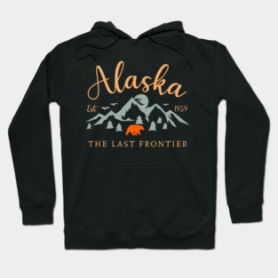 Alaska Mountains, Alaska The Last Frontier Hoodie