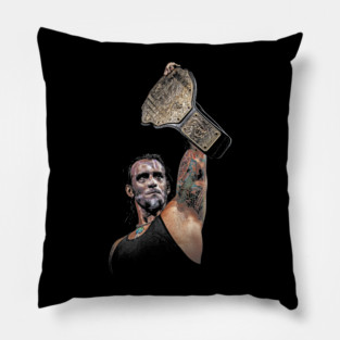 CM Punk World Heavyweight Champion Vintage Pillow