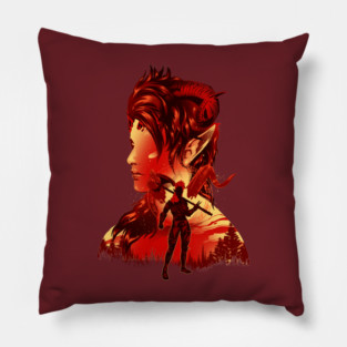 Karlach - Barbarian Tiefling Pillow
