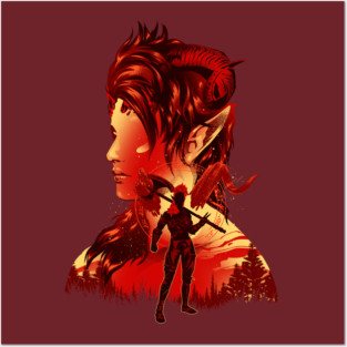 Karlach - Barbarian Tiefling Posters and Art