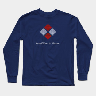 Tradition is Power – Hmong Chicken’s Feet Pattern Long Sleeve T-Shirt