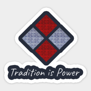 Tradition is Power – Hmong Chicken’s Feet Pattern Sticker