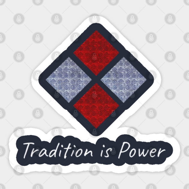 Tradition is Power – Hmong Chicken’s Feet Pattern Sticker by Pimcolle