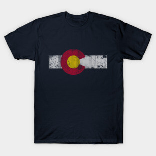 Vintage Colorful Colorado Flag T-Shirt