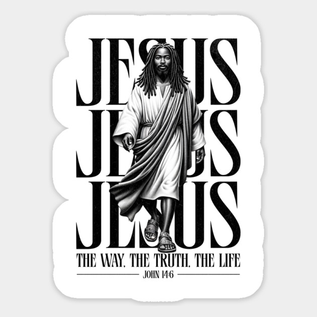 Black Jesus - The Way The Truth The Life Magnet by UrbanLifeApparel