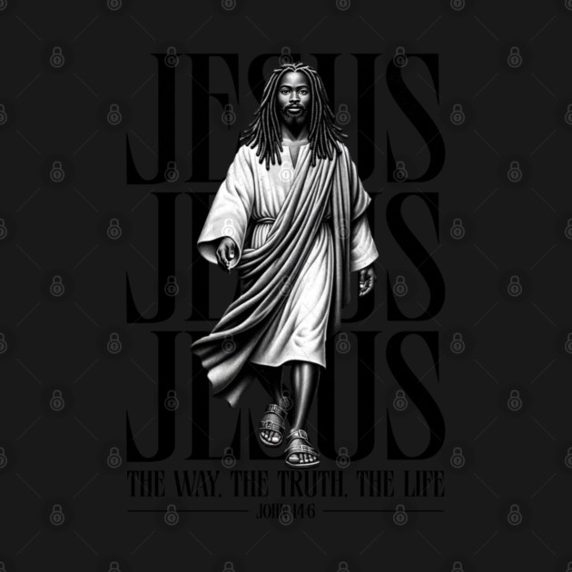 Black Jesus - The Way The Truth The Life by UrbanLifeApparel