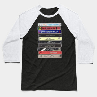 90s R&B Cassette Stack – A Tribute to Soulful Classics Baseball T-Shirt
