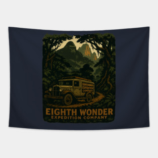 Eighth Wonder Expedition Company – Skull Island Safari Shirt Tapestry