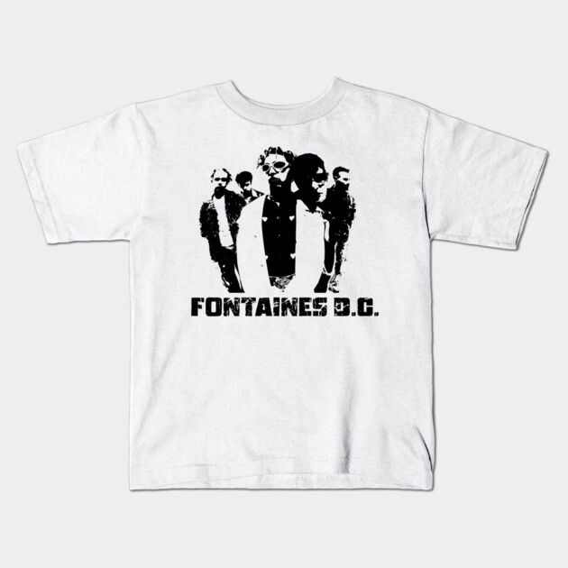 Fontaines DC Fan Art Kids T-Shirt by Timeless Chaos
