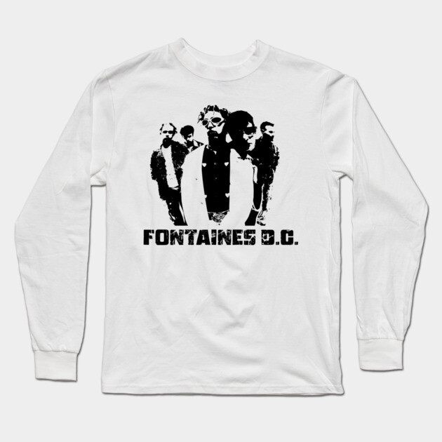 Fontaines DC Fan Art Long Sleeve T-Shirt by Timeless Chaos