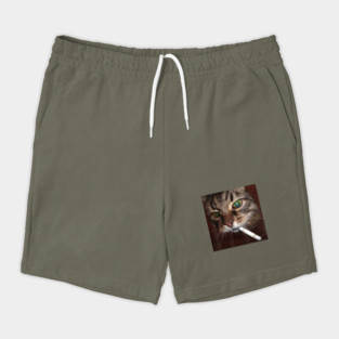 Cat Meme Cat Smoking Cigarette Shorts