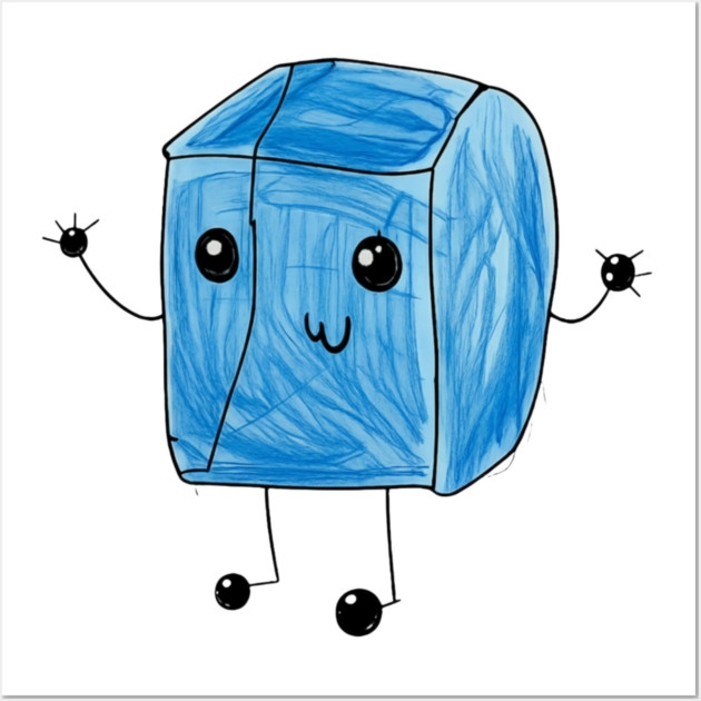 Ducky - Ice Cube Man Wall Art by DuckyDee