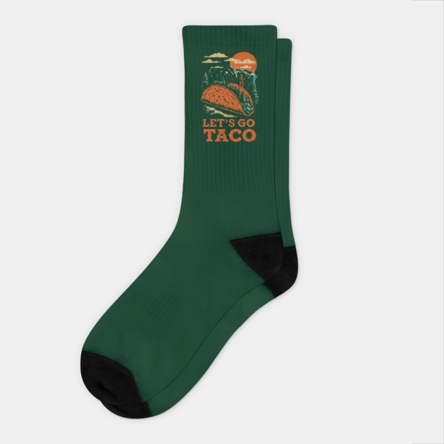 lets-go-taco Socks by Creatifly Graphic Tees