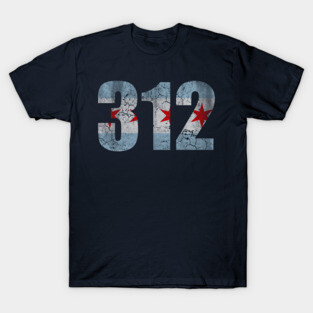 Chicago Flag 312 T-Shirt